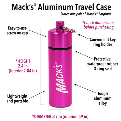 Ear Plugs Aluminum Carrying Case